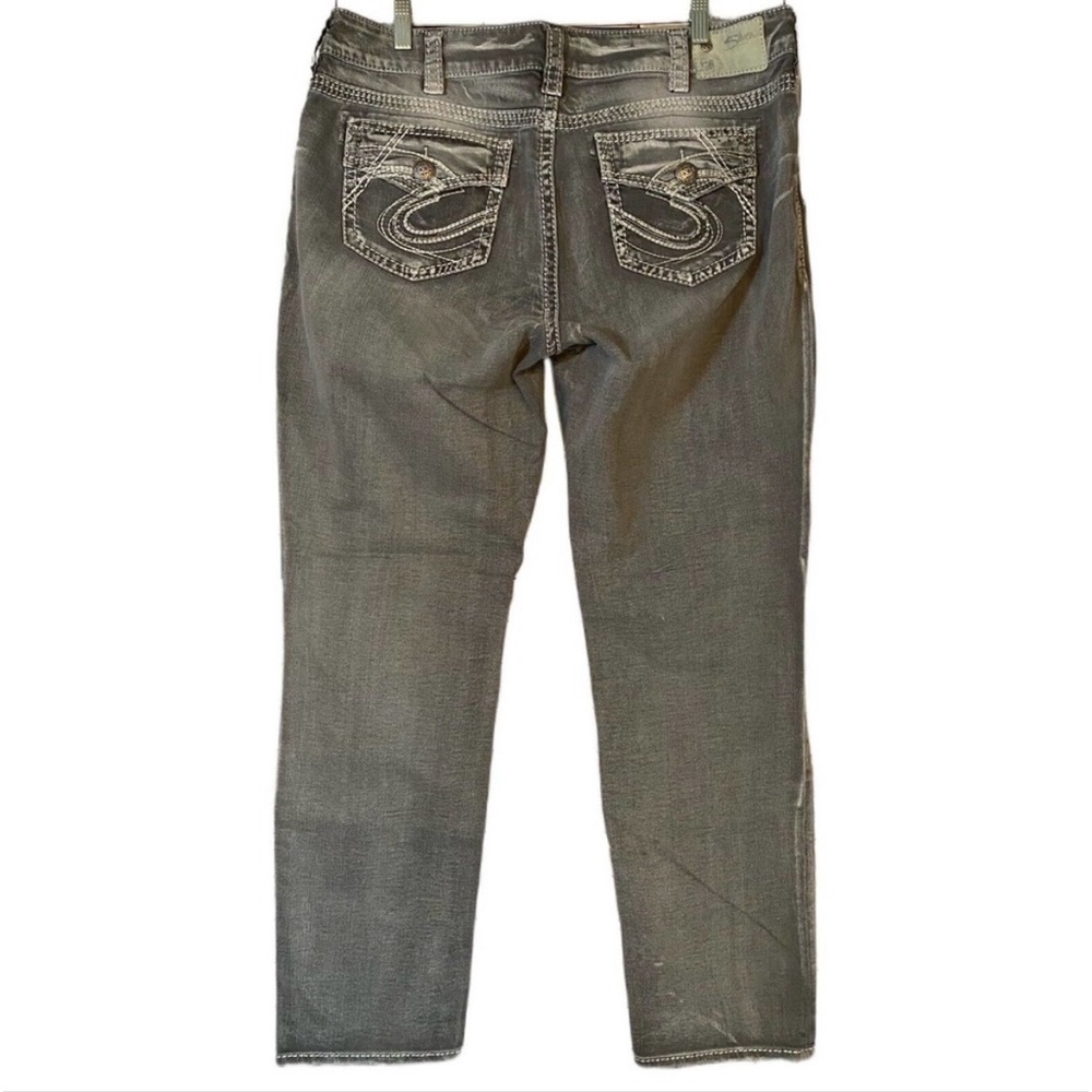 SILVER “SUKI” Flap Capri Jeans SZ 18